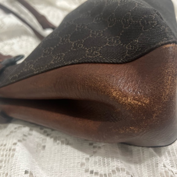 Extremely rare GUCCI GUCCISSIMA Horsebit tote in dark brown. Gently used - Picture 10 of 14